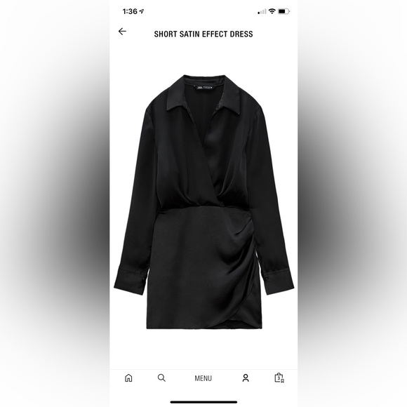 Zara Dresses Zara Short Satin Effect Dress Poshmark